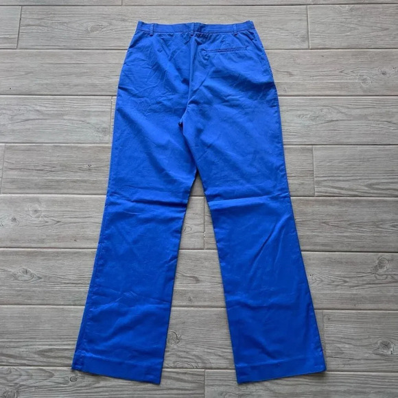 Ralph Lauren Womens Blue Flat Front‎ Straight Leg Casual Chino Pants Size 8 - Picture 5 of 7